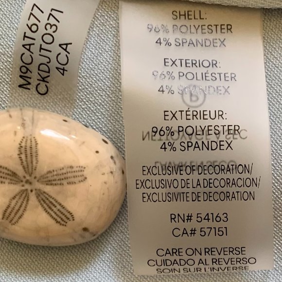 🎉HP🎉Calvin Klein Light Sky Blue Shirt Womens SZ M Long Flare Sleeve Round Neck - Picture 9 of 15